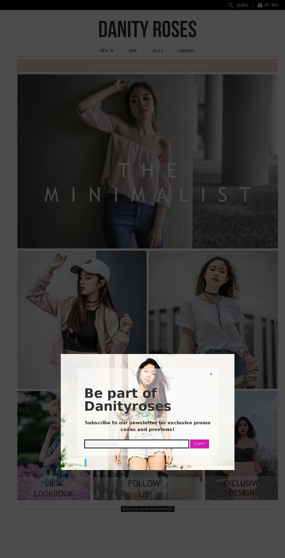 danityroses.com shopify website screenshot