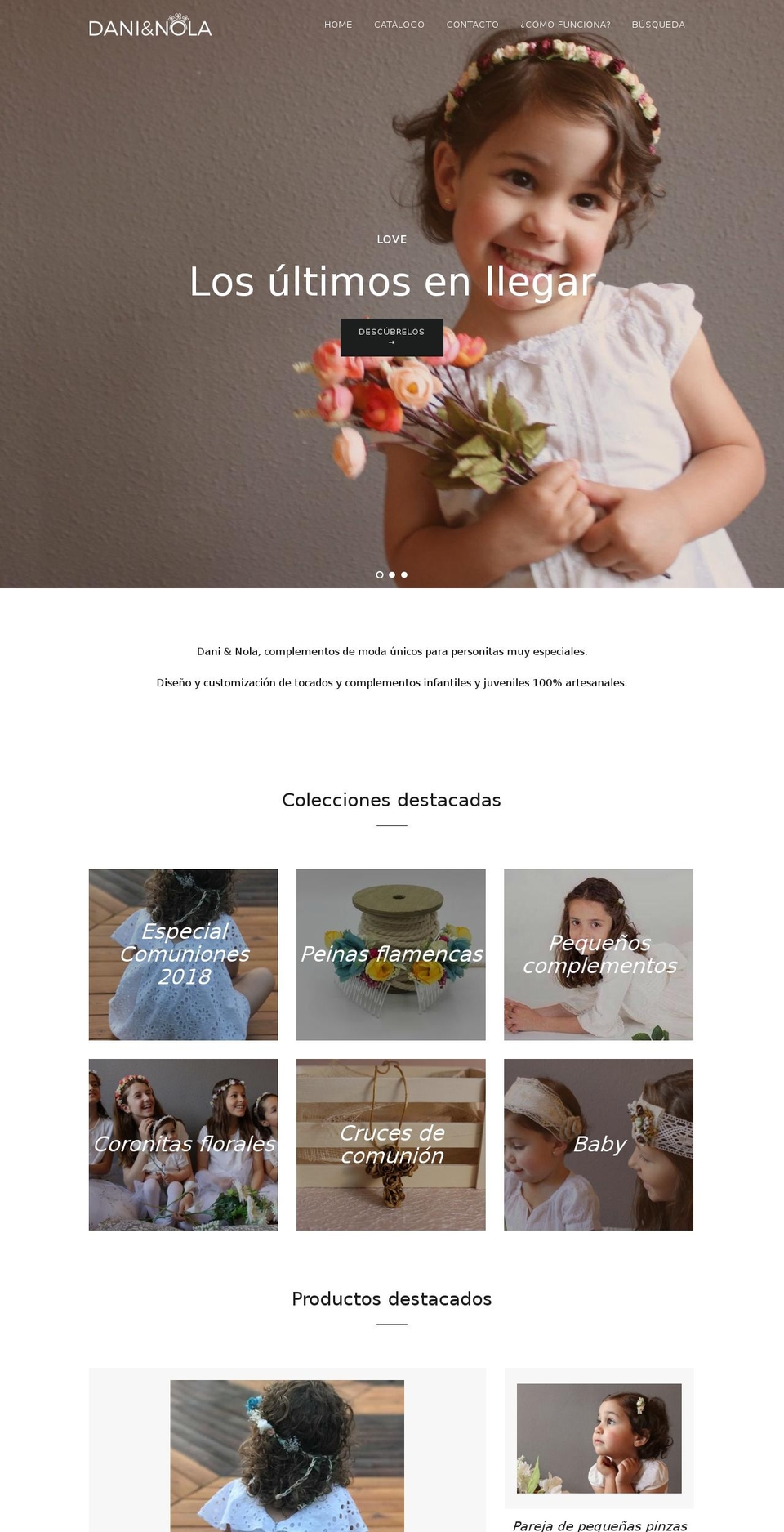 daniynola.com — Shopify storefront screenshot