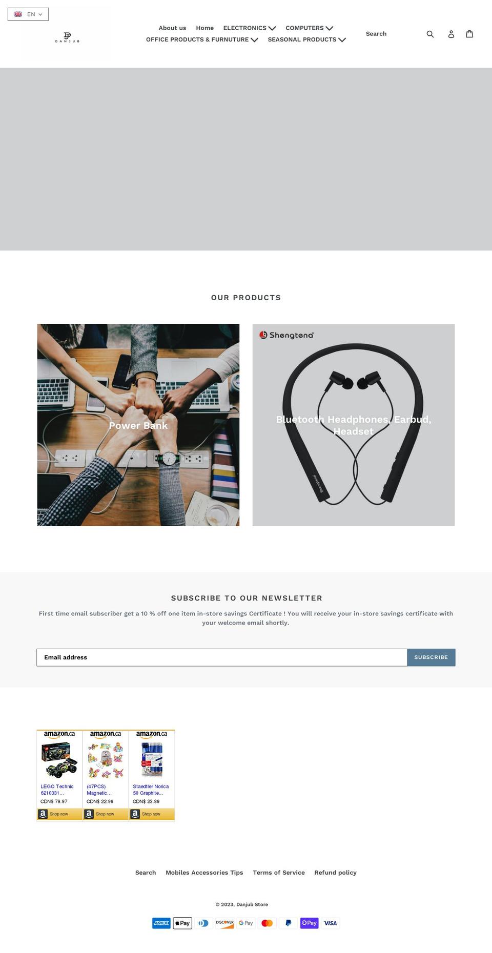 danjubstore.com — Shopify storefront screenshot