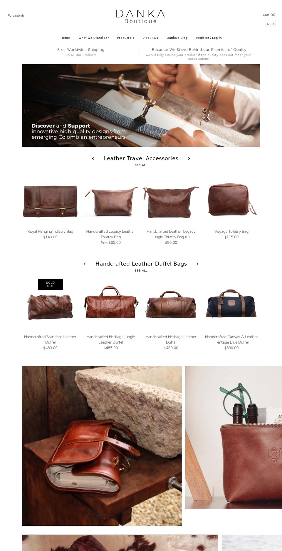 danka.boutique shopify website screenshot