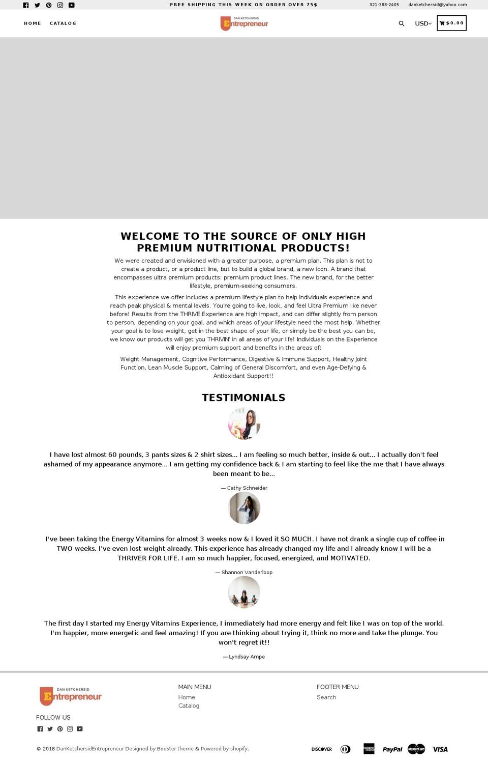 danketchersid.com — Shopify storefront screenshot