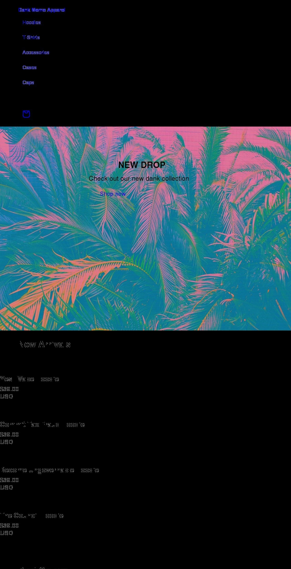 dankmemeapparel.com shopify website screenshot