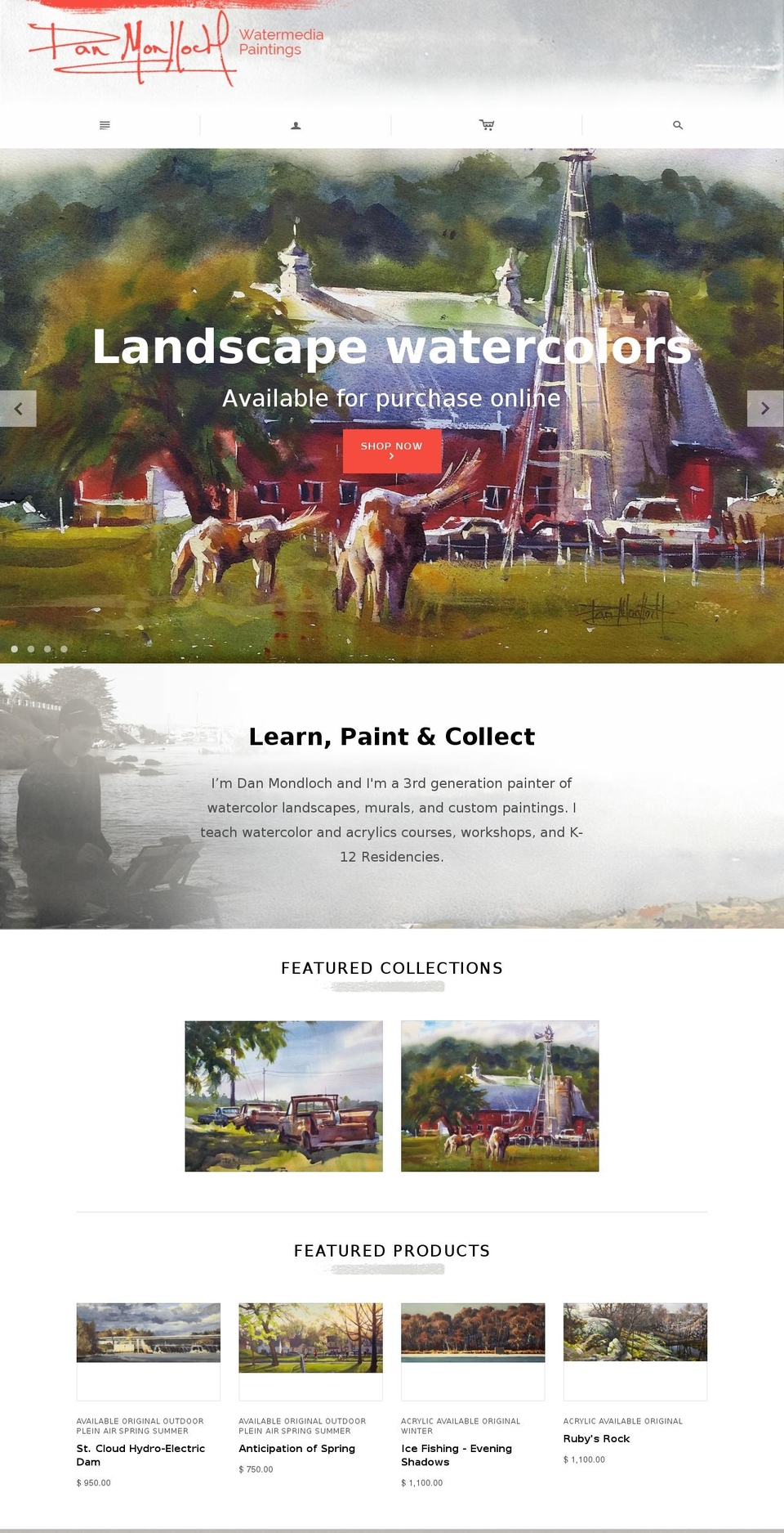 danmondloch.com shopify website screenshot