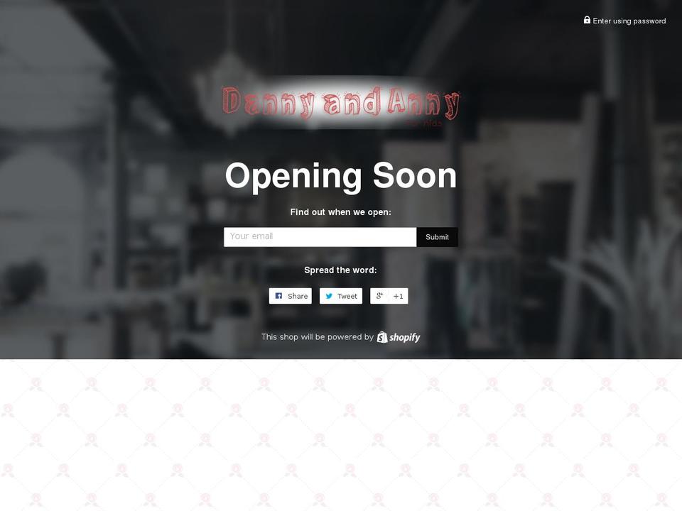 dannyandanny.com shopify website screenshot