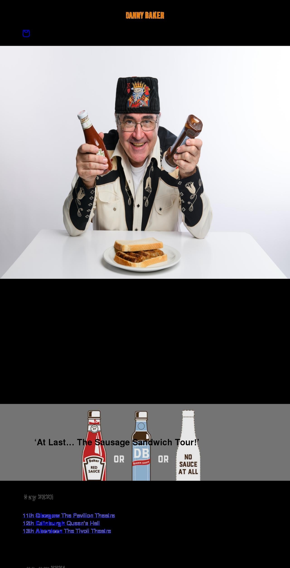 dannybakerstore.com shopify website screenshot