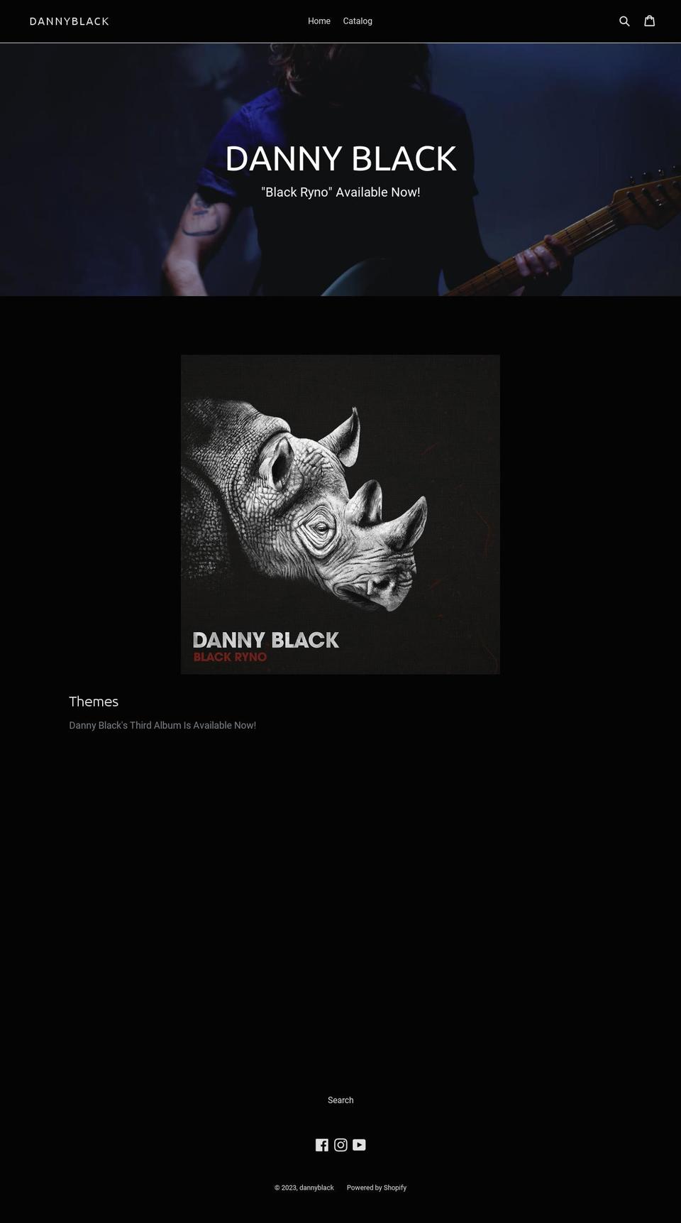dannyblack.myshopify.com shopify website screenshot