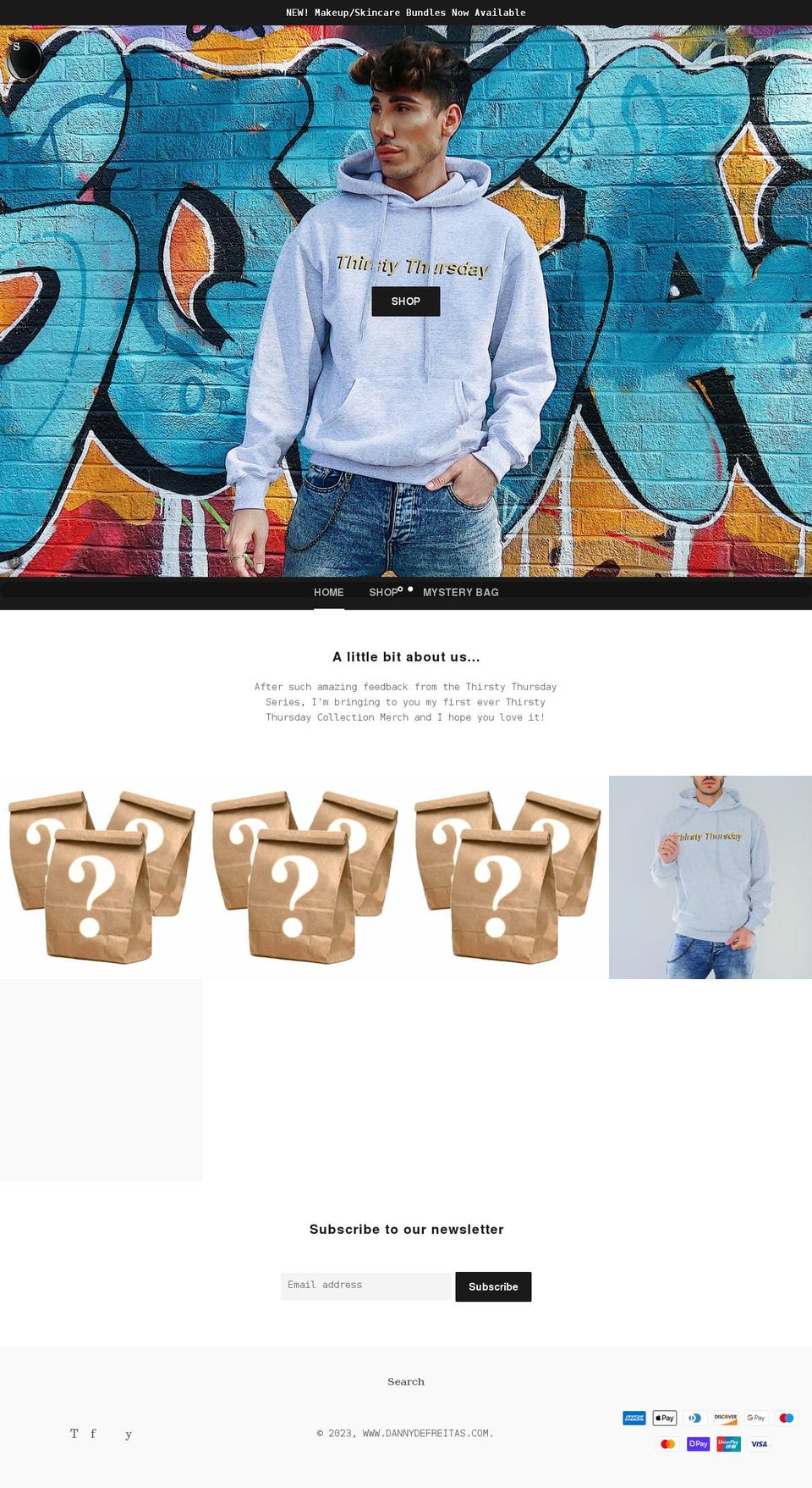 dannydefreitas.com shopify website screenshot
