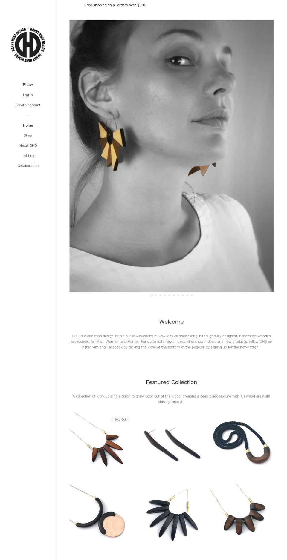 dannyhartdesign.com — Shopify storefront screenshot