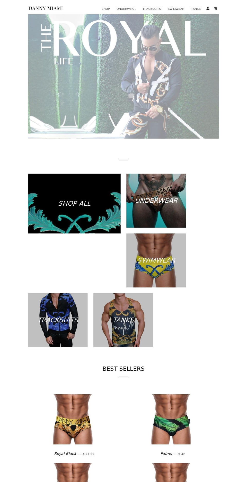dannymiami.com shopify website screenshot
