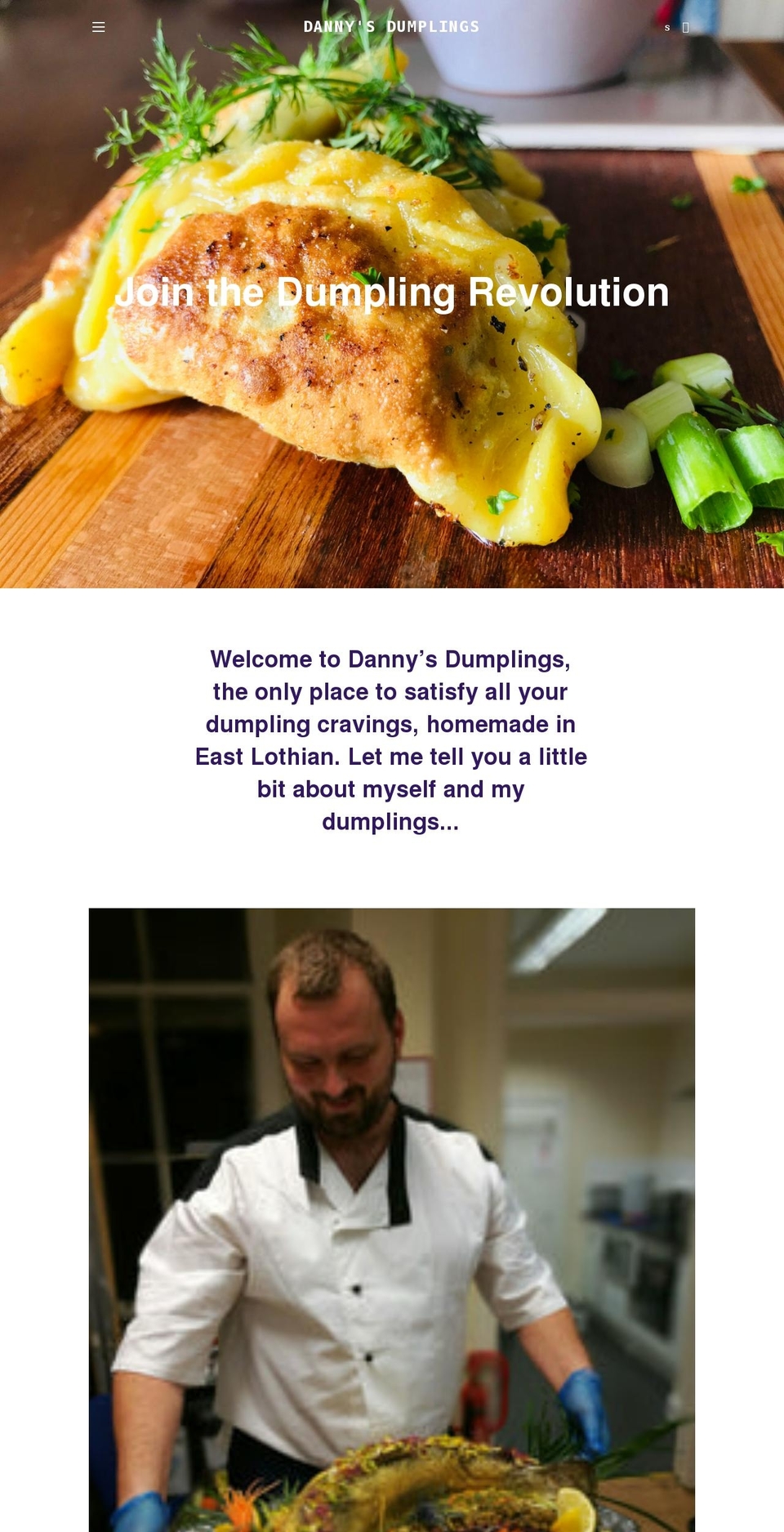 dannysdumplings.com shopify website screenshot