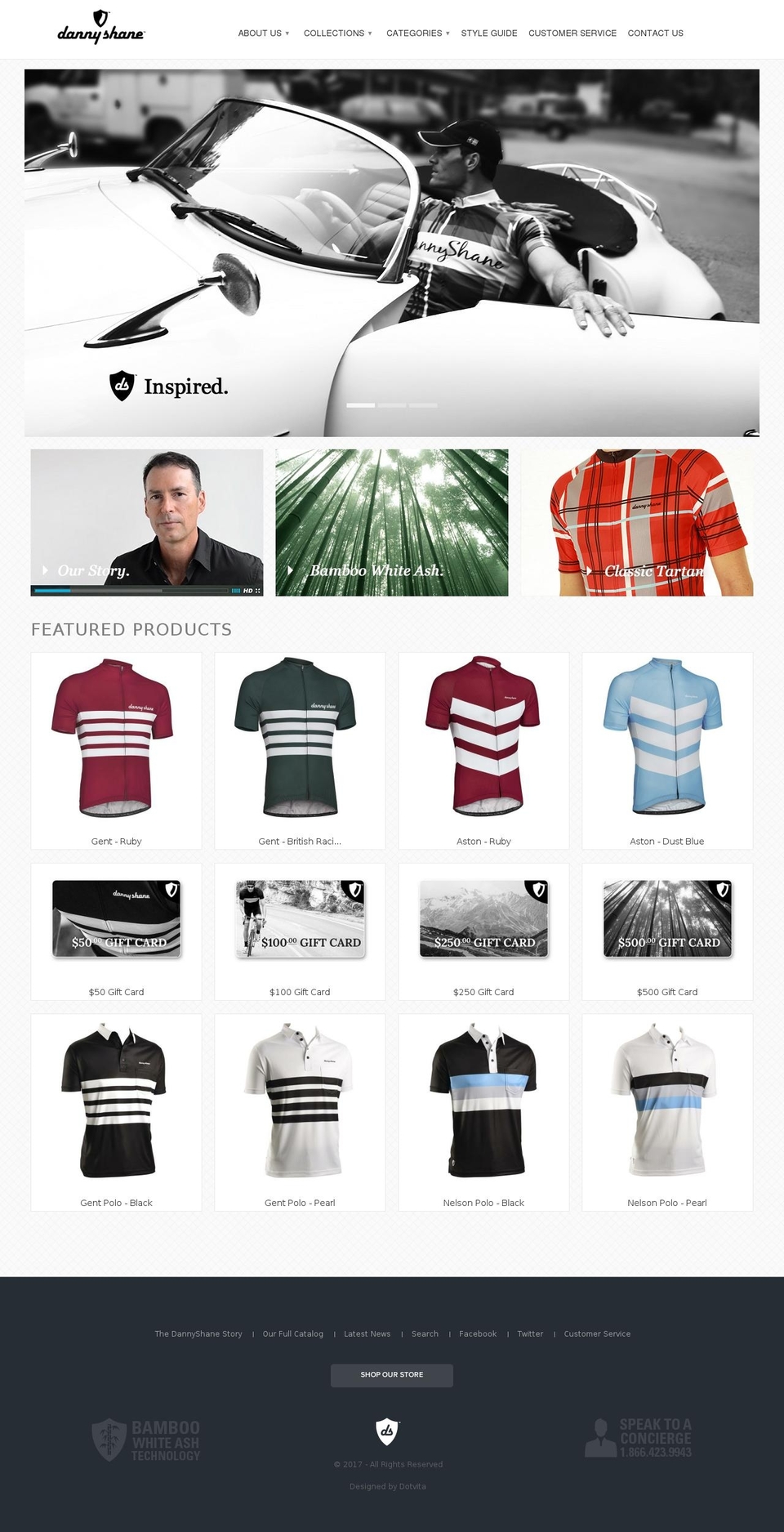 dannyshane.com shopify website screenshot