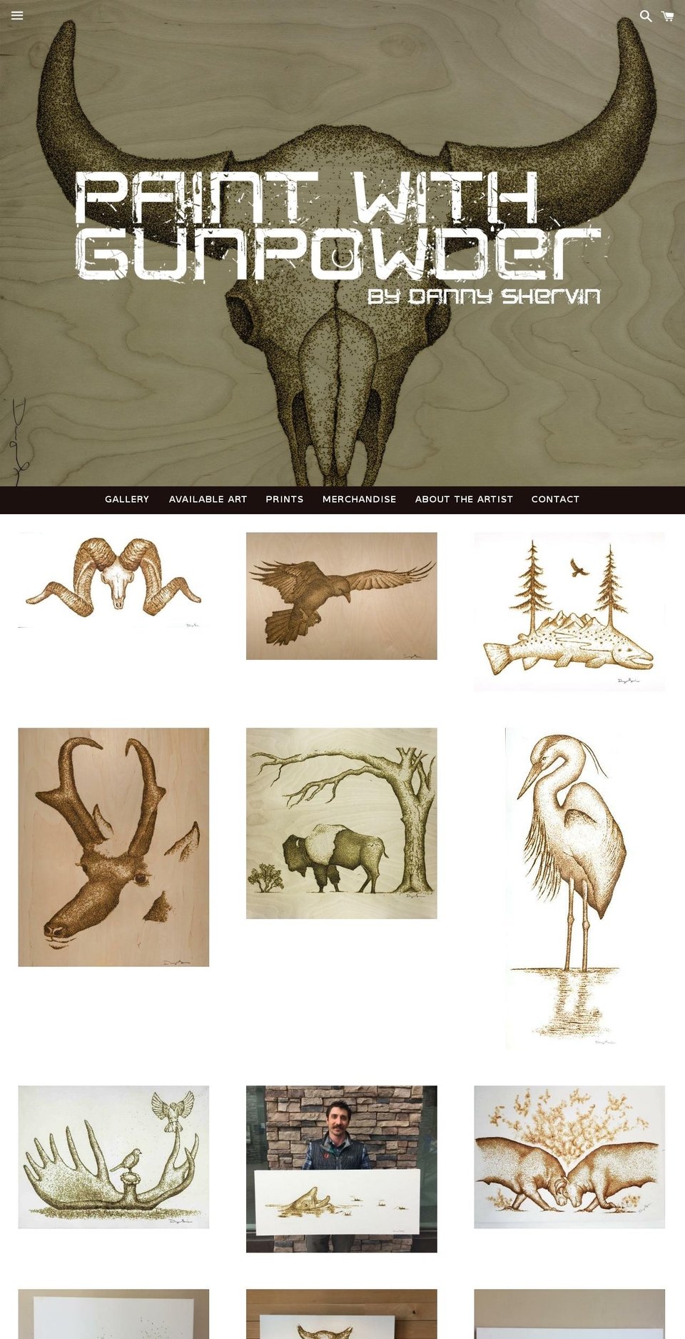 dannyshervin.com — Shopify storefront screenshot