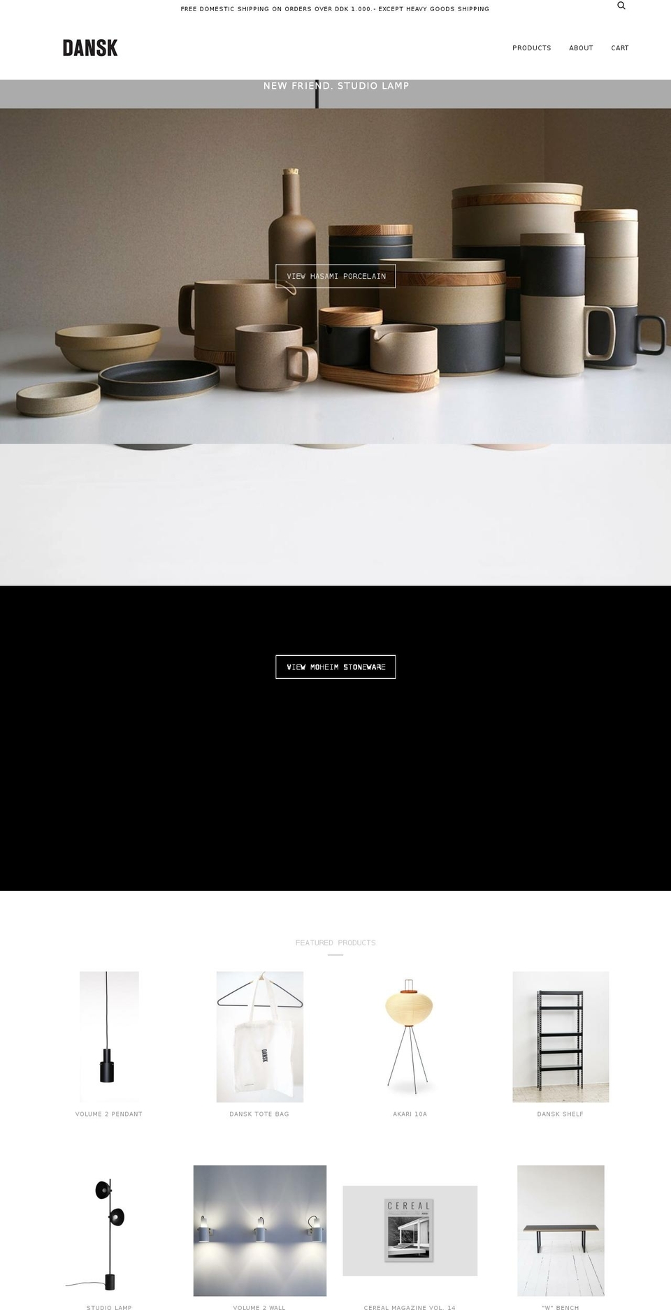 danskmadeforrooms.com shopify website screenshot