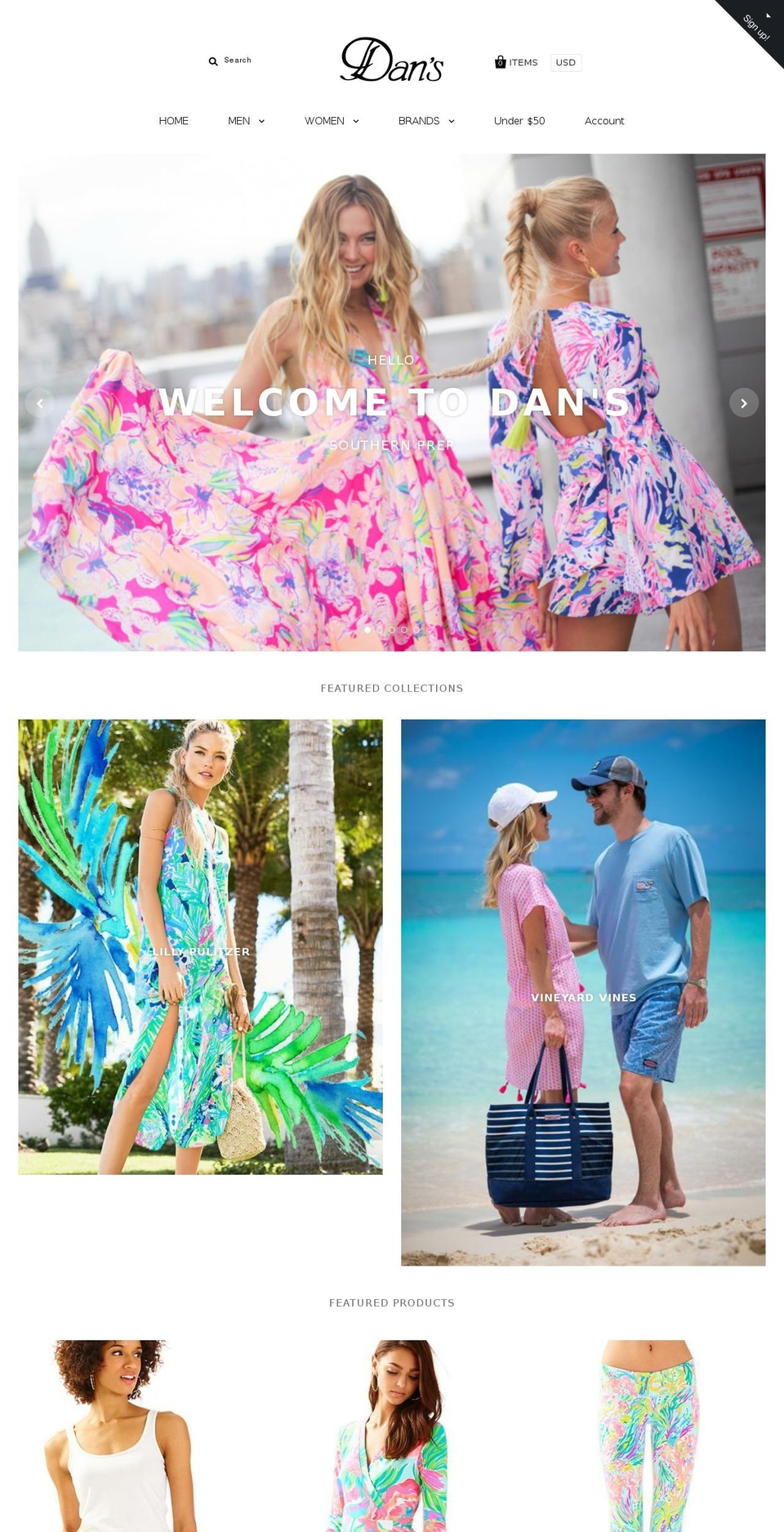 dansofmurray.com shopify website screenshot