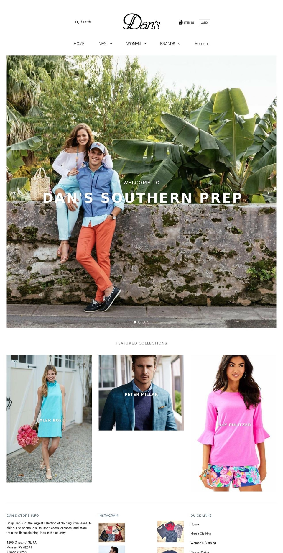 danspreppyclothing.com — Shopify storefront screenshot