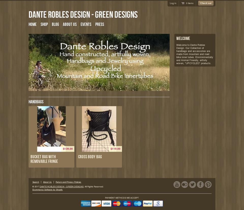 danterobles.com shopify website screenshot