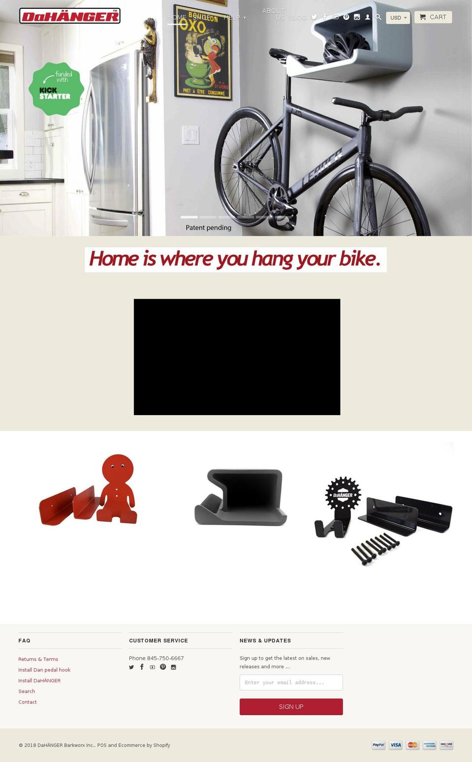 danthehanger.com — Shopify storefront screenshot