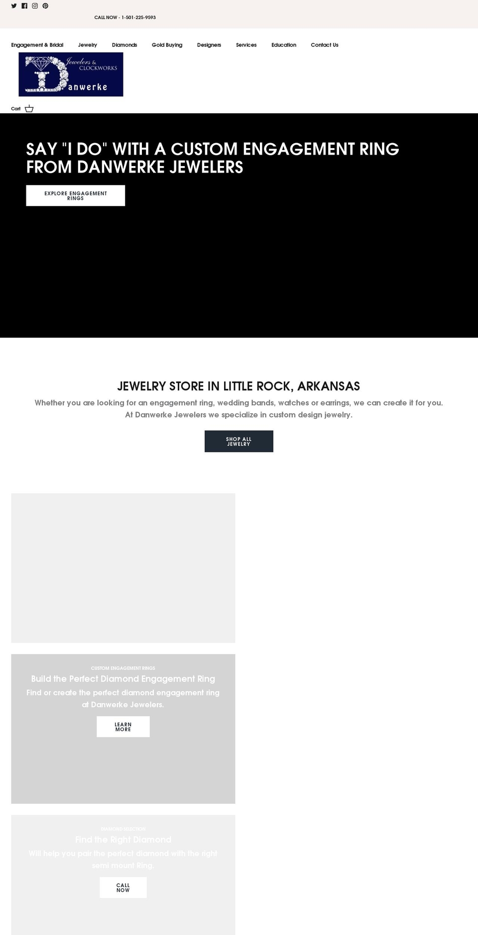 danwerkejewelers.com shopify website screenshot