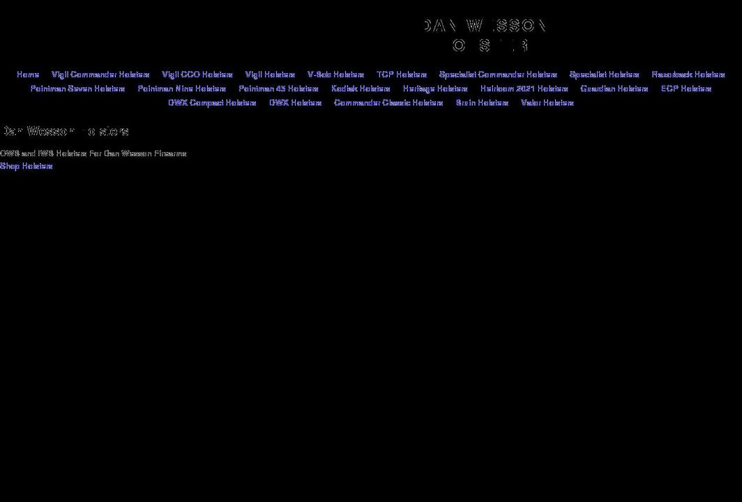 danwessonholster.com shopify website screenshot