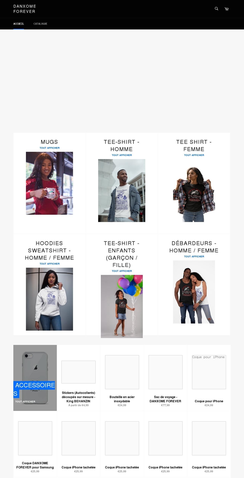 danxomeforever.com shopify website screenshot