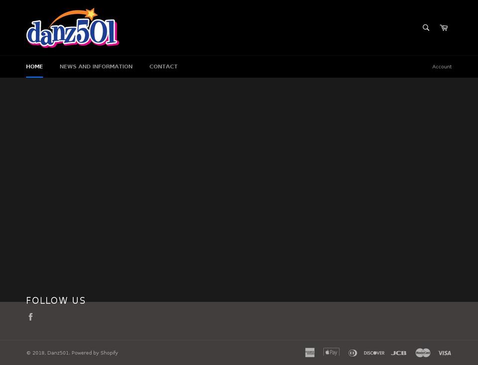 danz501.com — Shopify storefront screenshot