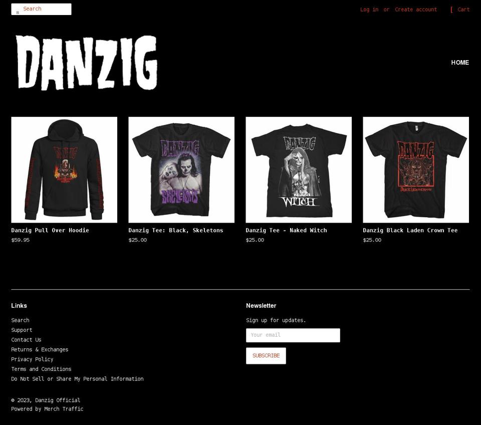 danzigshop.com shopify website screenshot