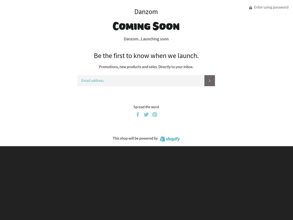 danzom.com — Shopify storefront screenshot