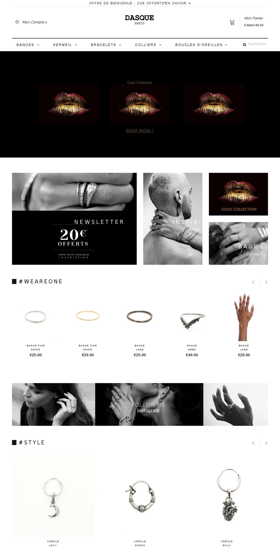 home1 Shopify theme site example daphnedasque.com