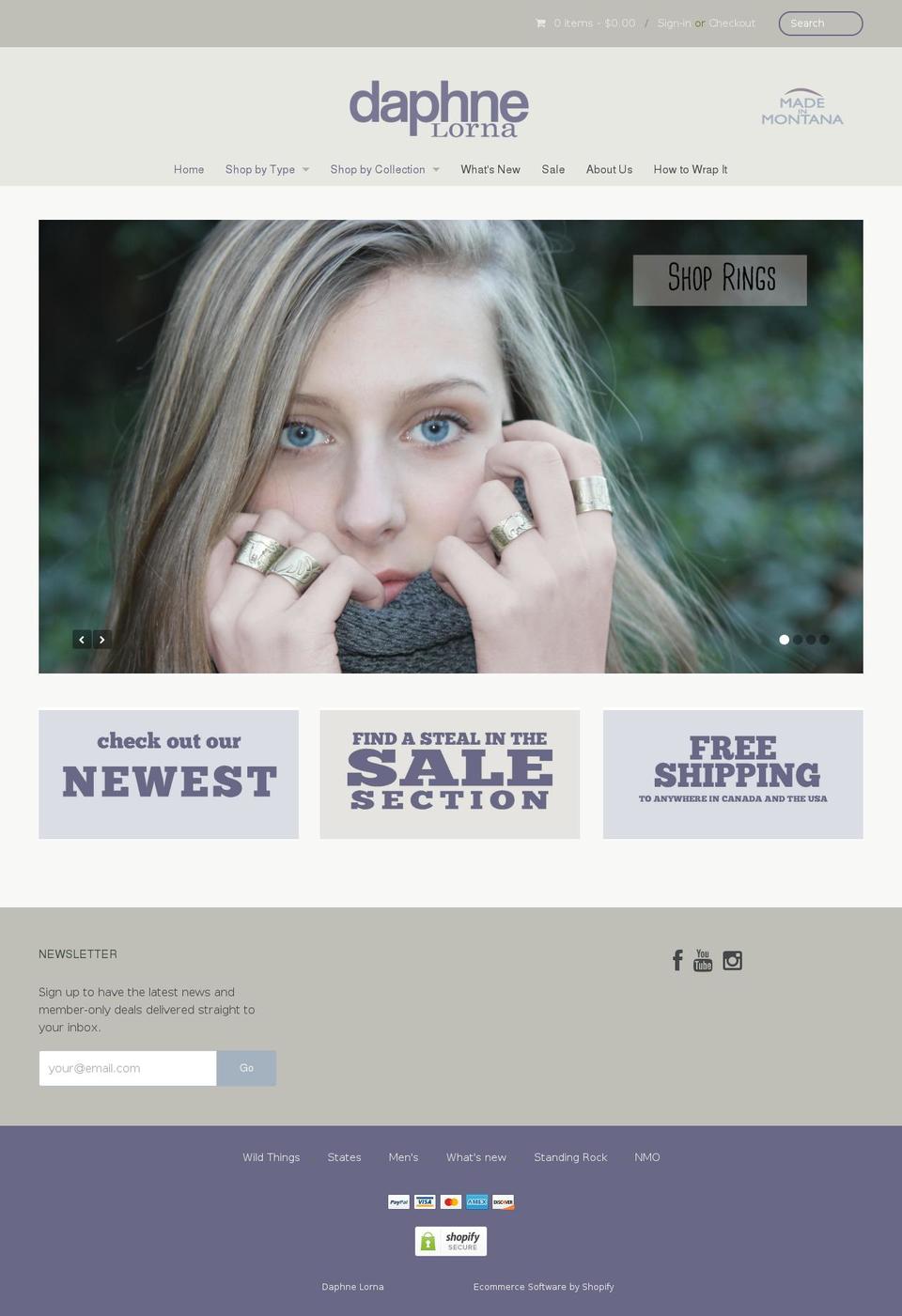 daphnelorna.com shopify website screenshot