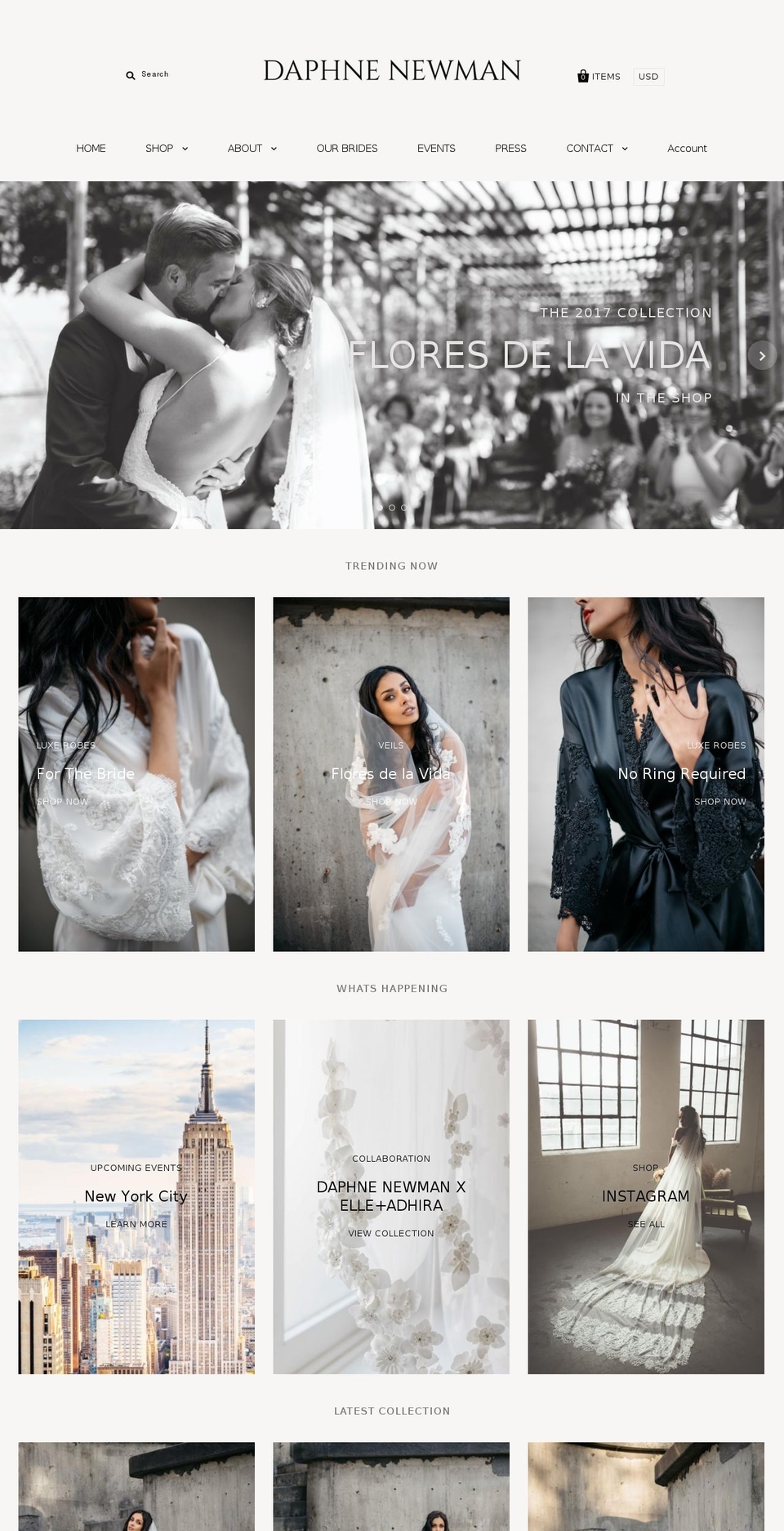 daphnenewmandesign.com shopify website screenshot