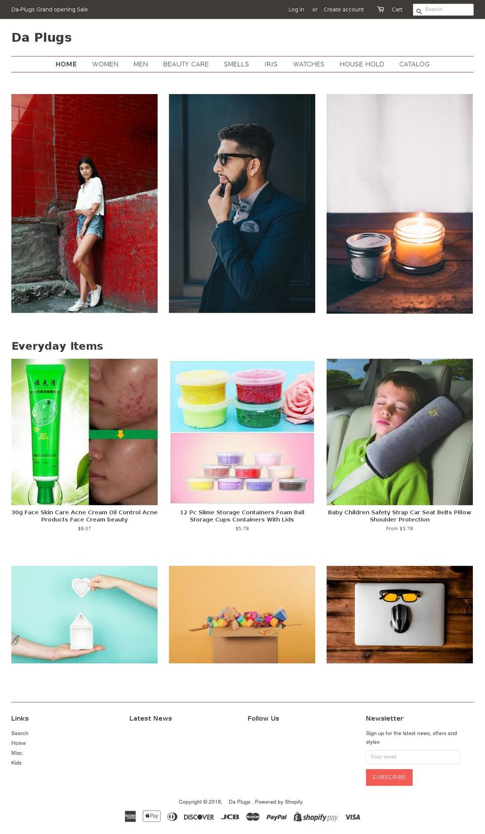 daplugs.com — Shopify storefront screenshot