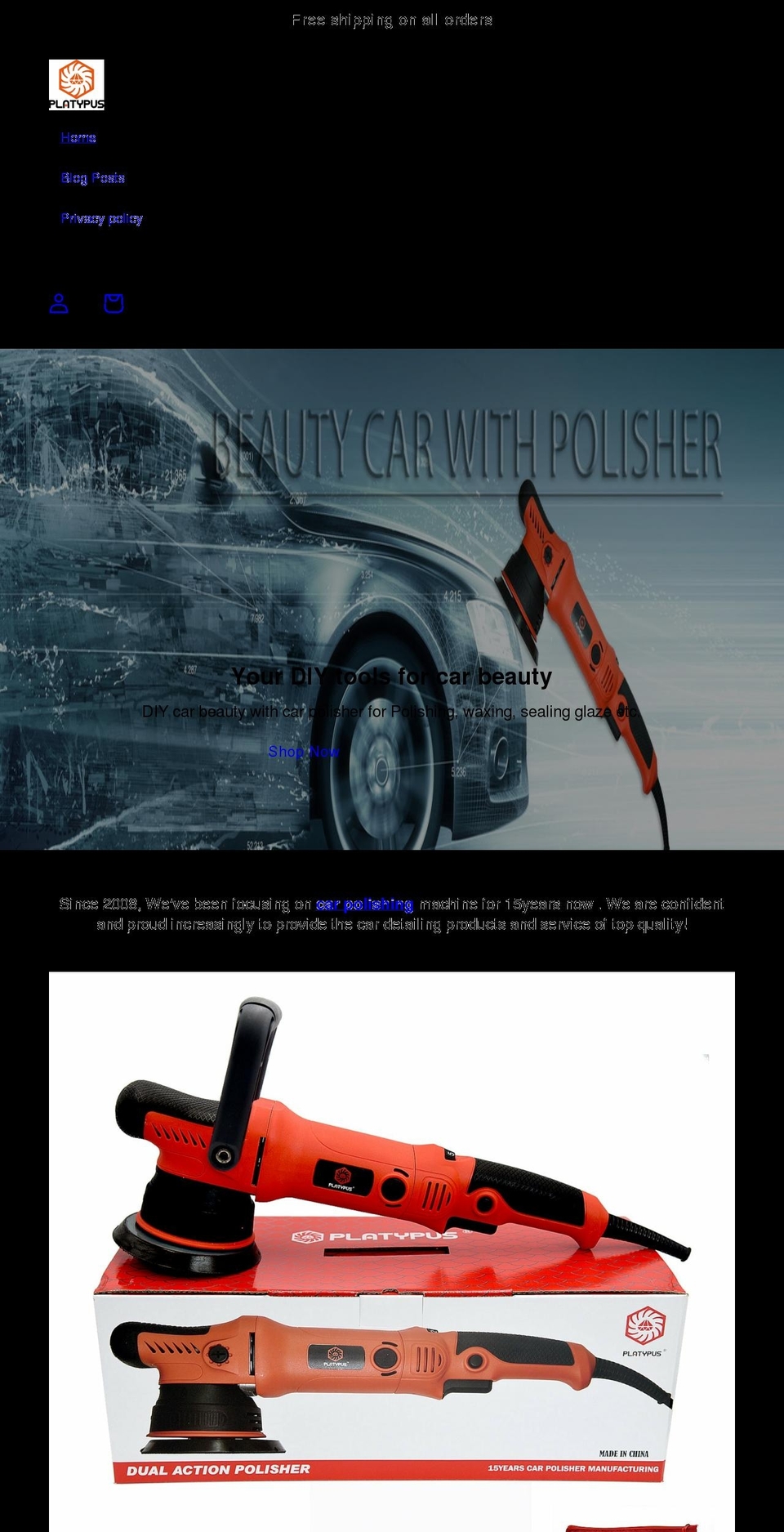 dapolisher.com shopify website screenshot