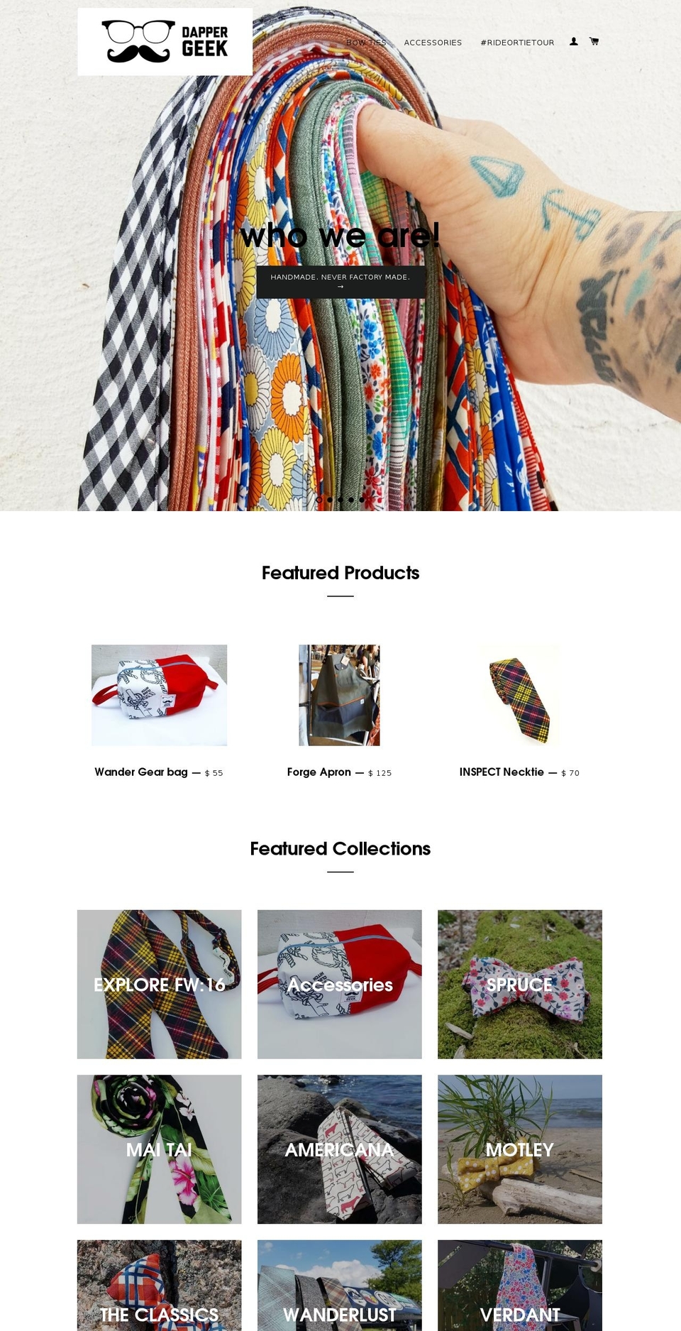 dappergeekusa.com shopify website screenshot