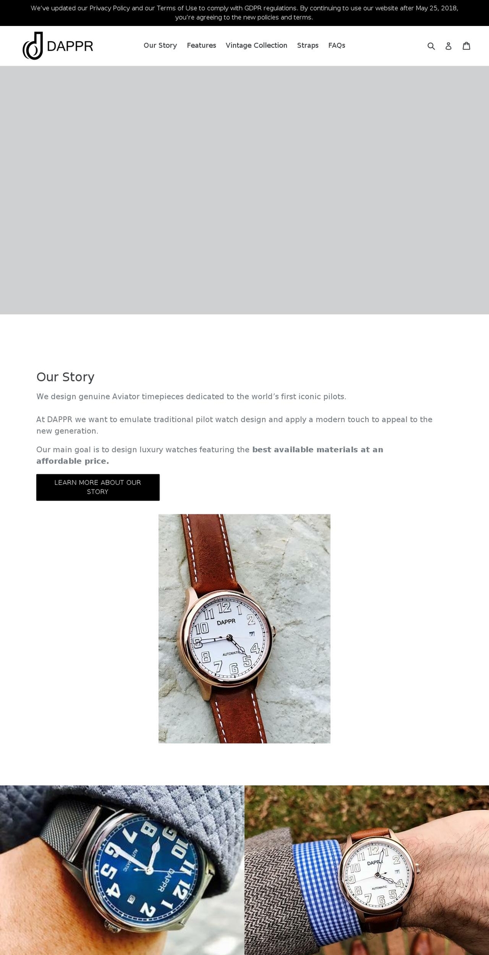 dapprwatch.com — Shopify storefront screenshot