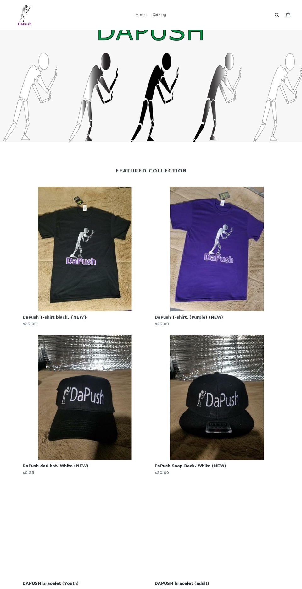 dapush.com shopify website screenshot