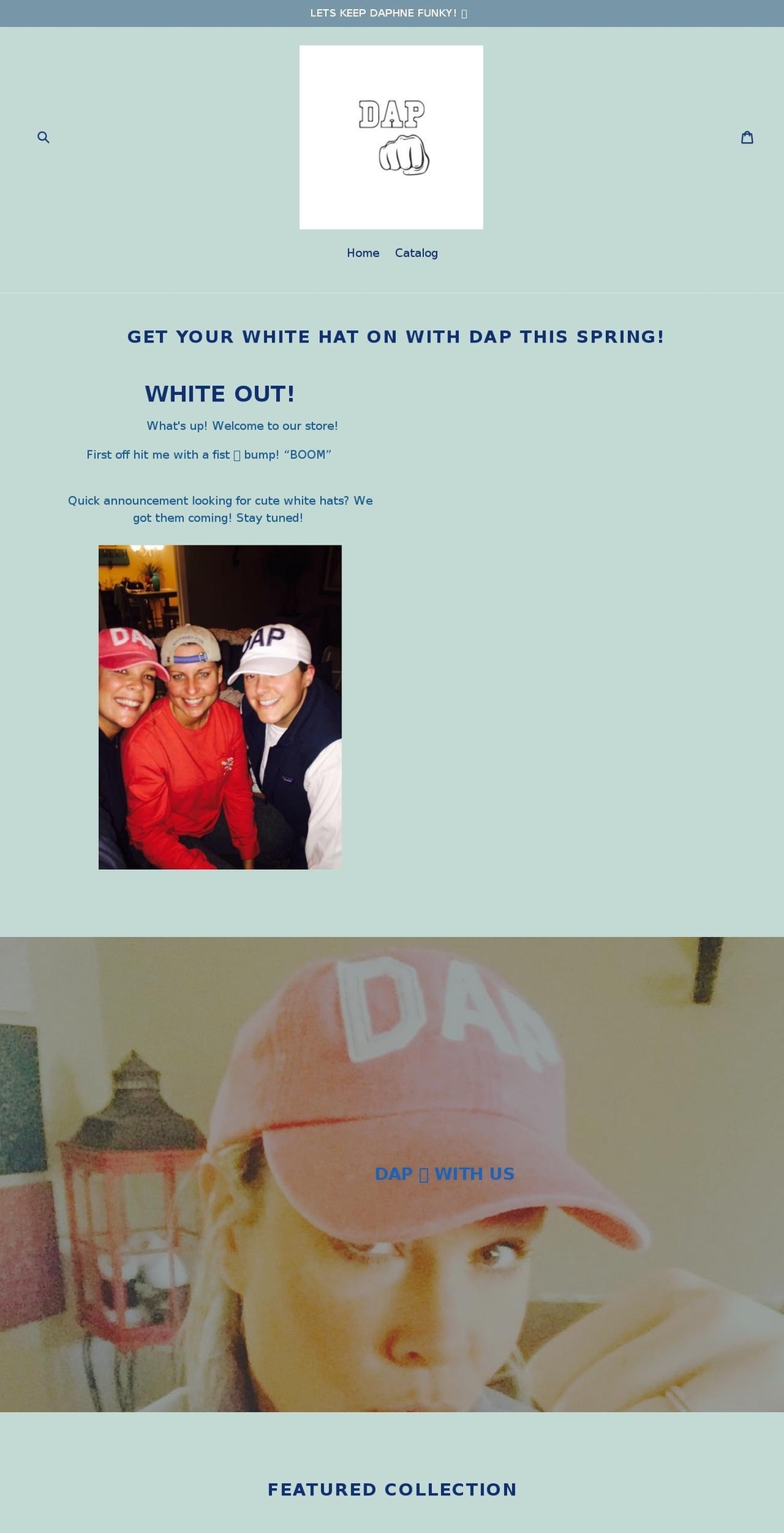 dapwithdaphne.com — Shopify storefront screenshot