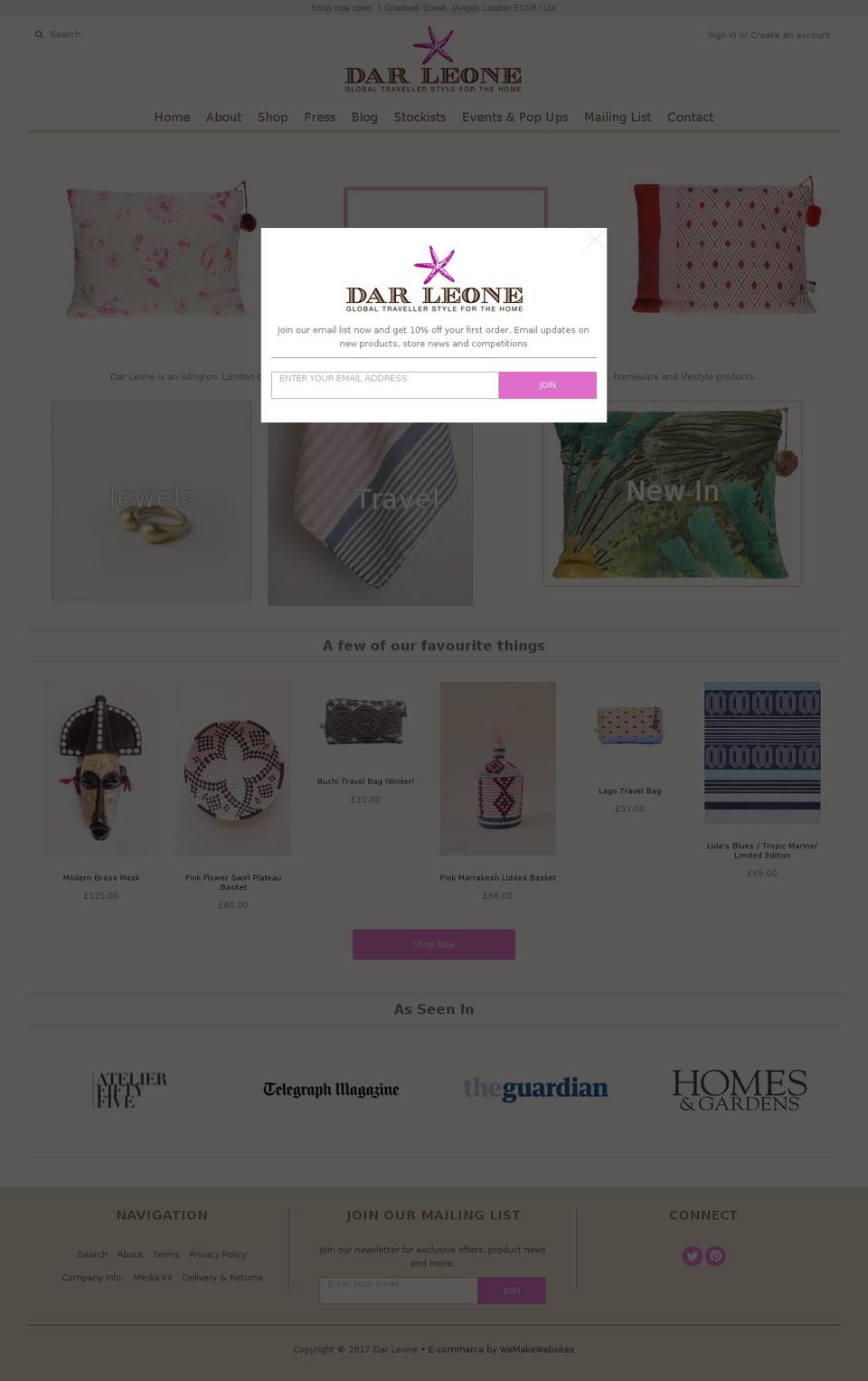 dar-leone.com shopify website screenshot
