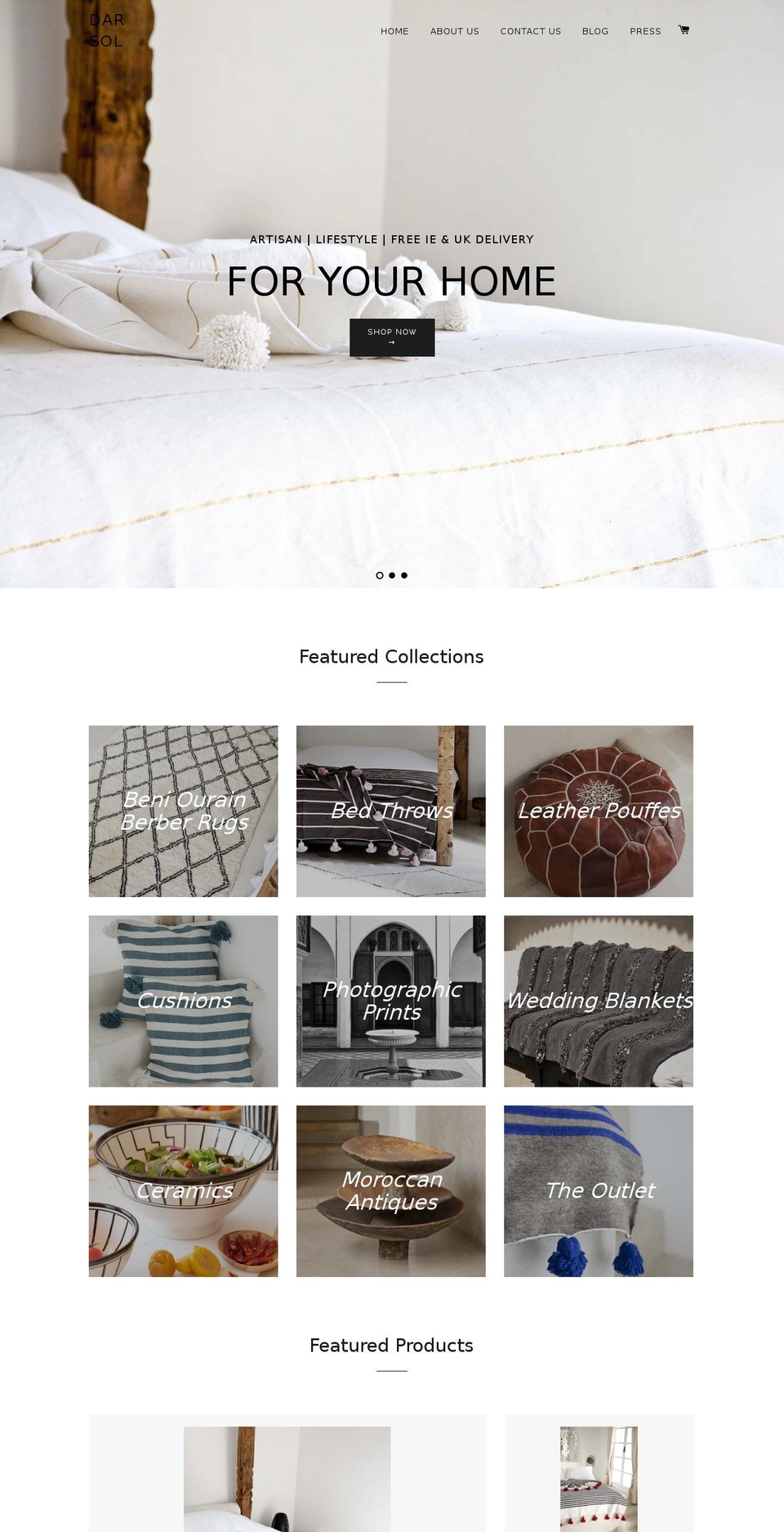 dar-sol.com shopify website screenshot