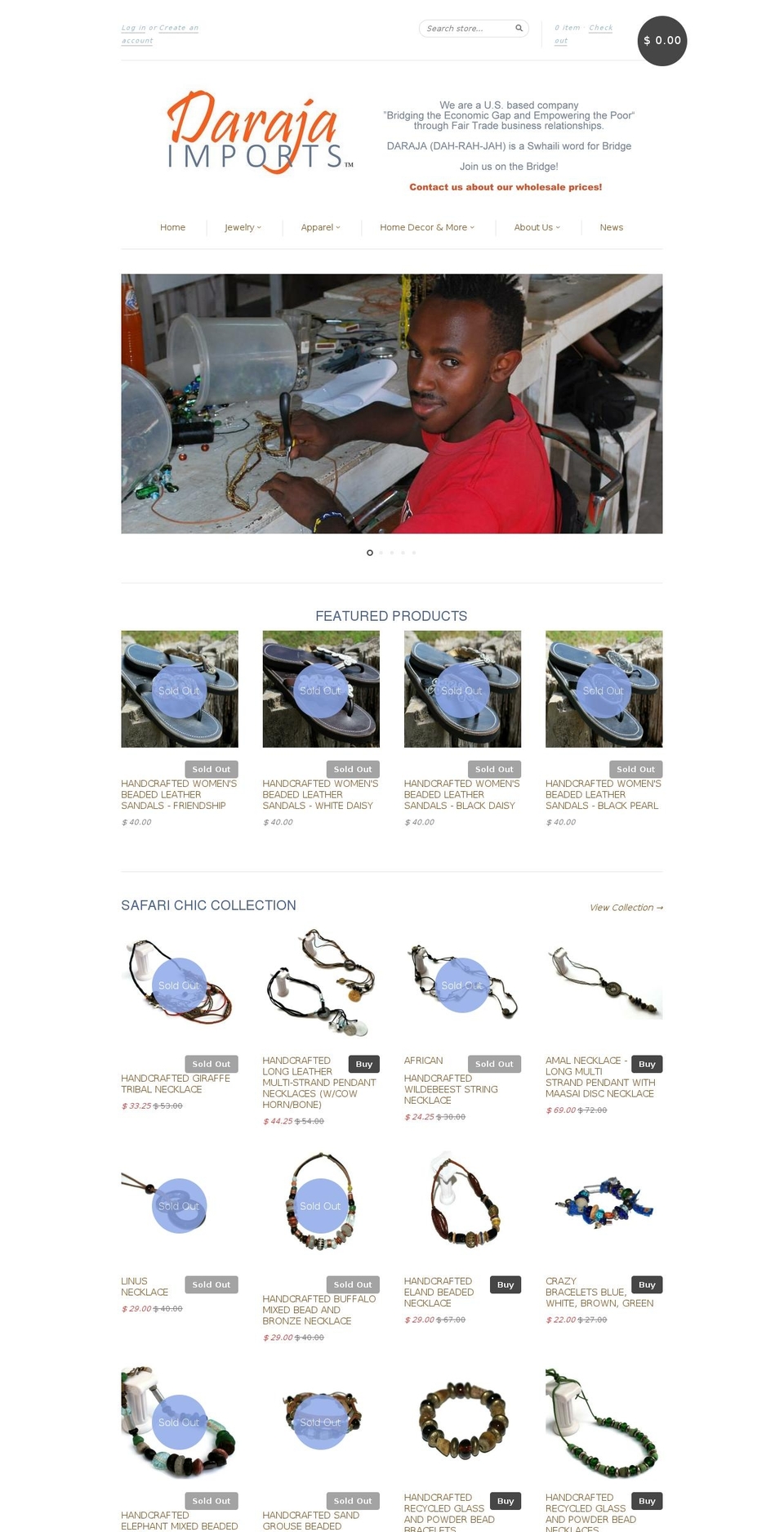 darajaimports.com — Shopify storefront screenshot