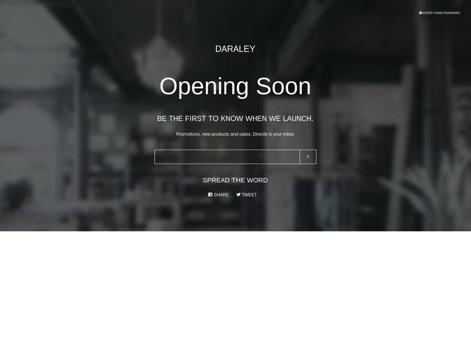 daraley.com — Shopify storefront screenshot
