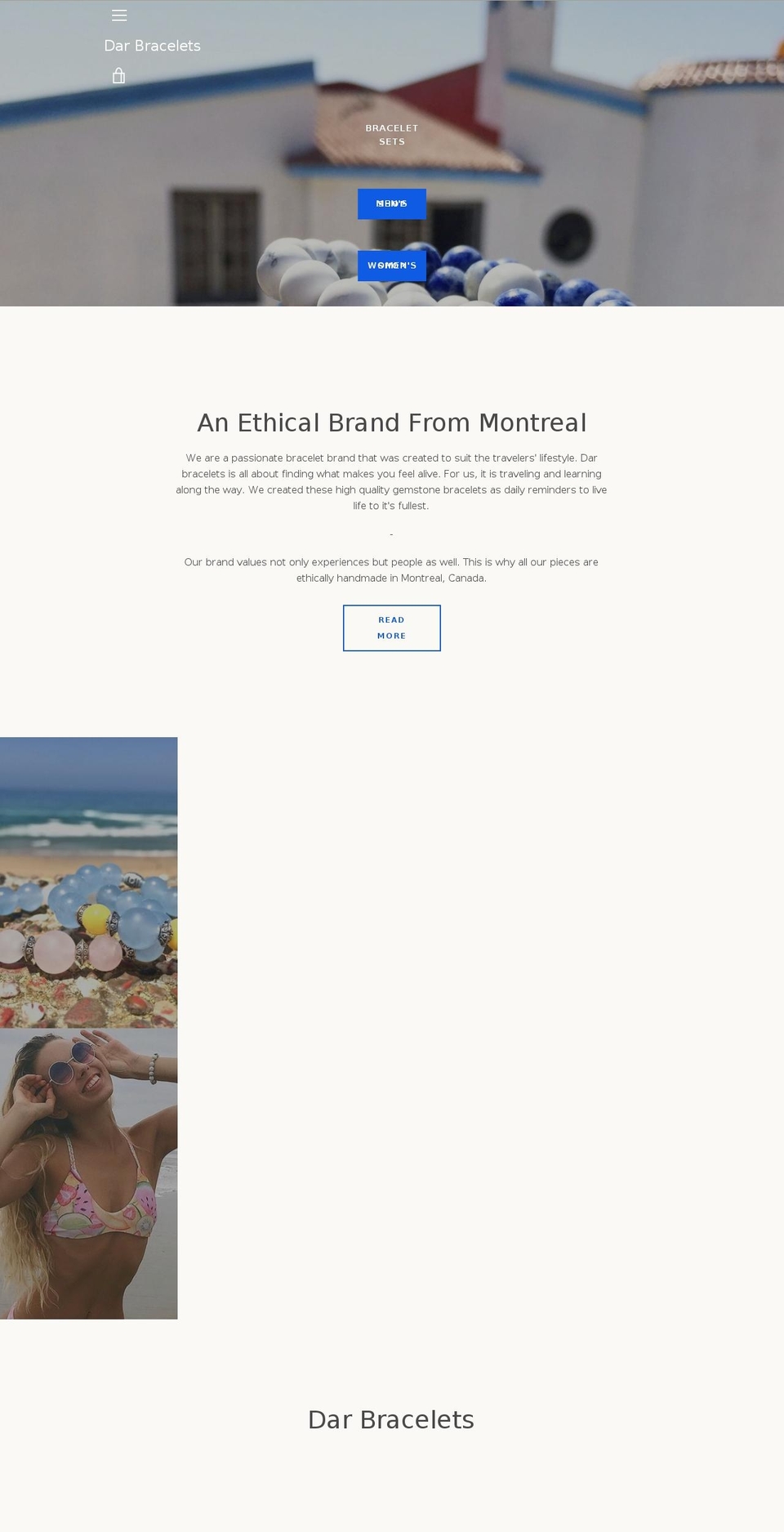 darbracelets.com — Shopify storefront screenshot