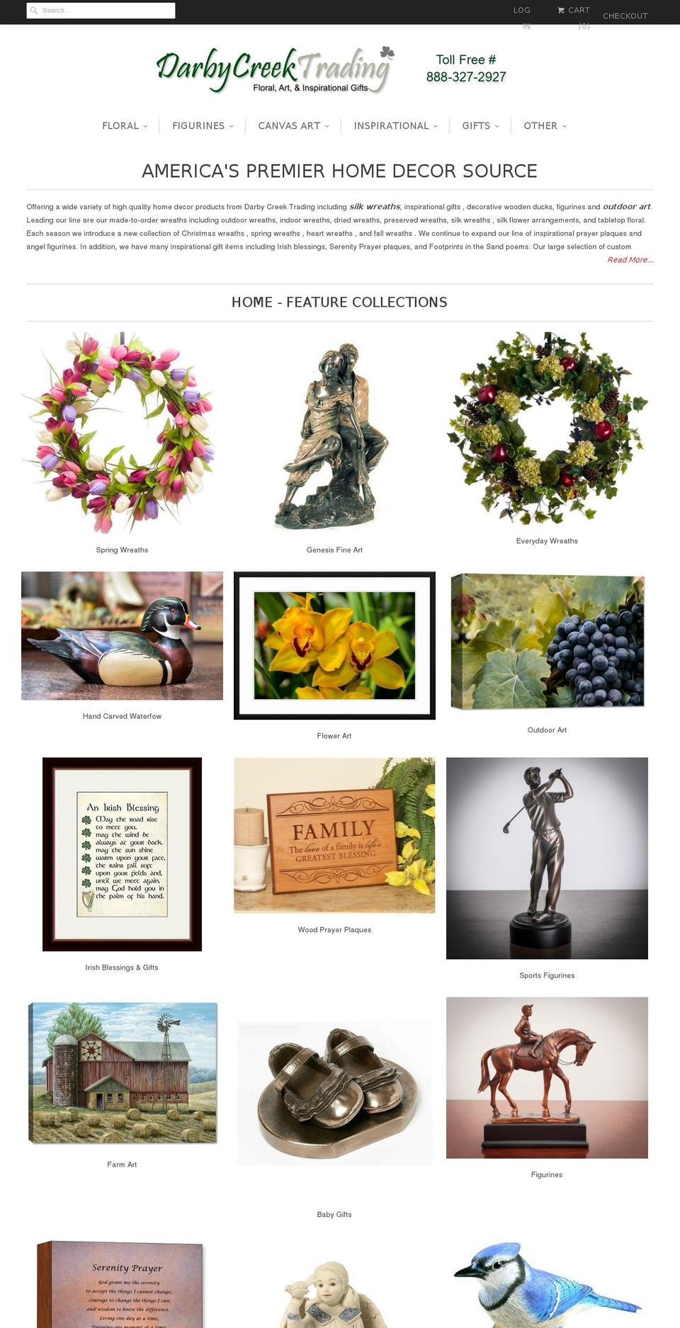 darbycreektrading.com shopify website screenshot