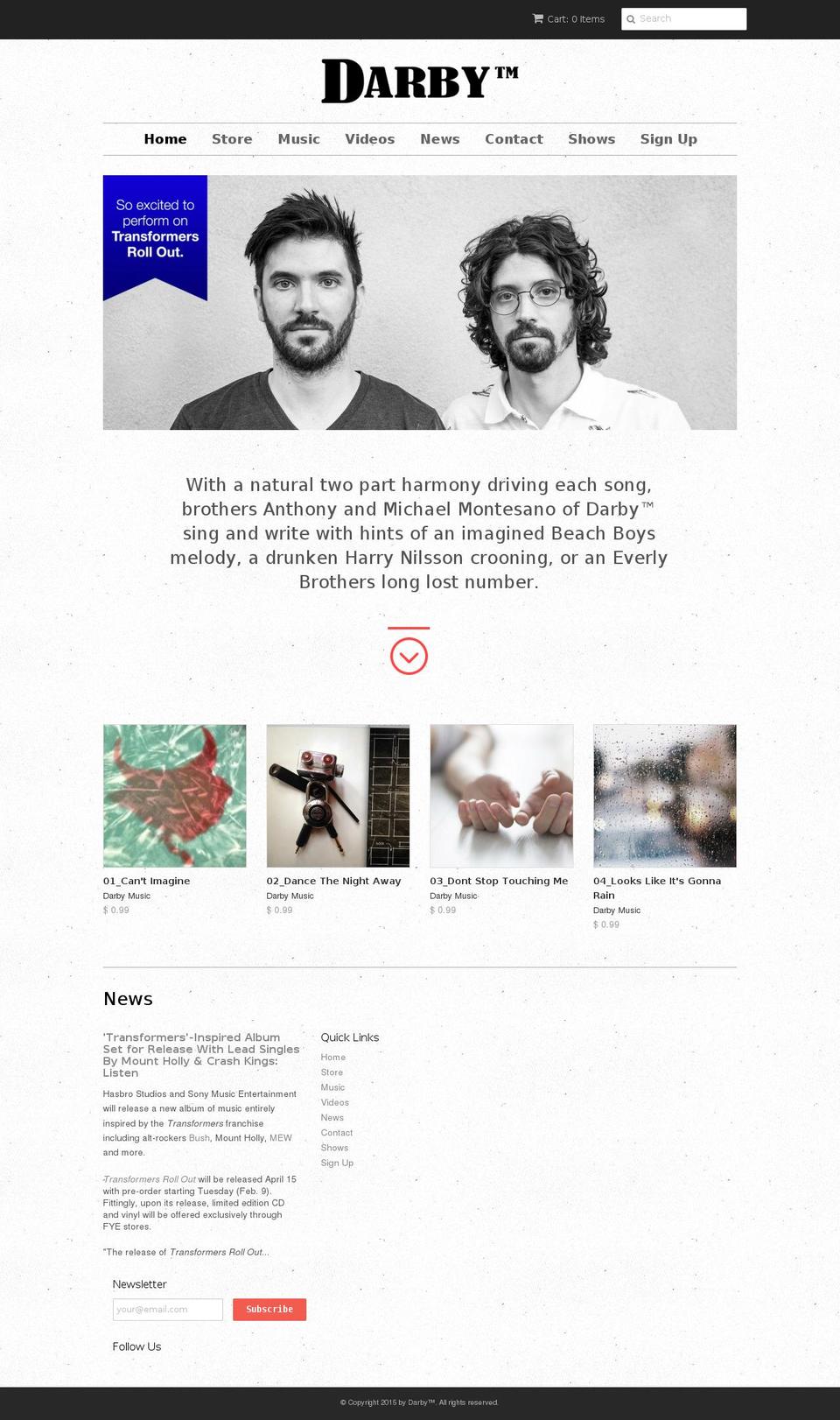 darbytm.com — Shopify storefront screenshot