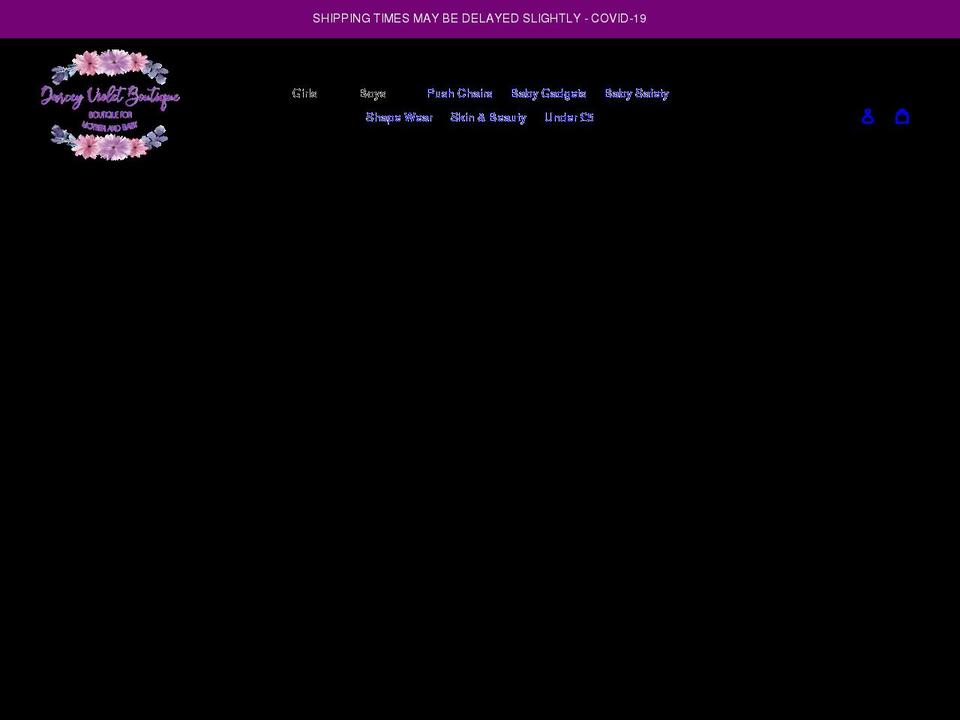 darceyvioletboutique.com shopify website screenshot