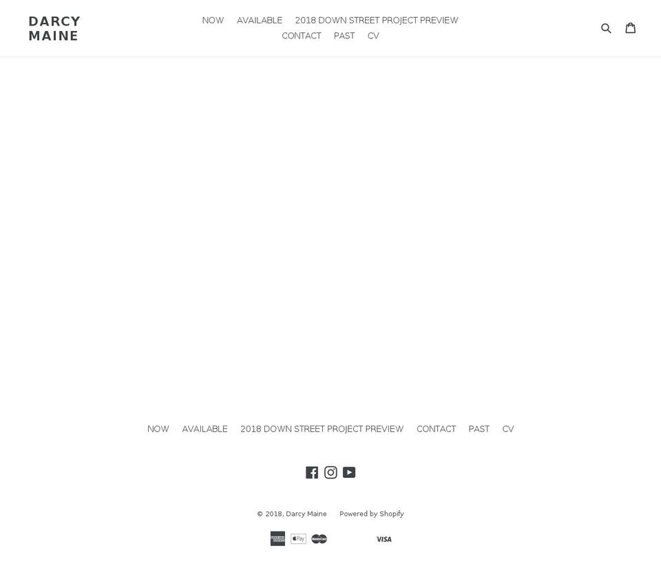 darcymaine.com — Shopify storefront screenshot