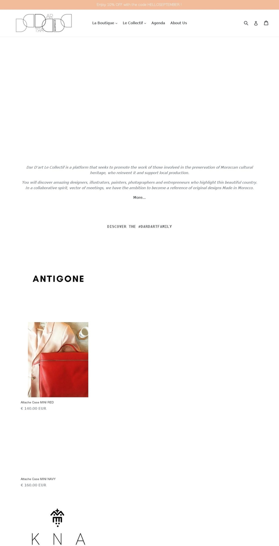 dardart-lecollectif.com shopify website screenshot