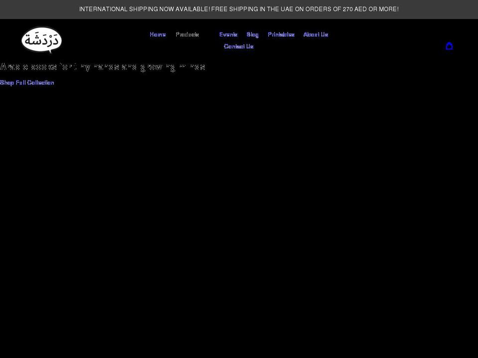 dardashabooks.com shopify website screenshot