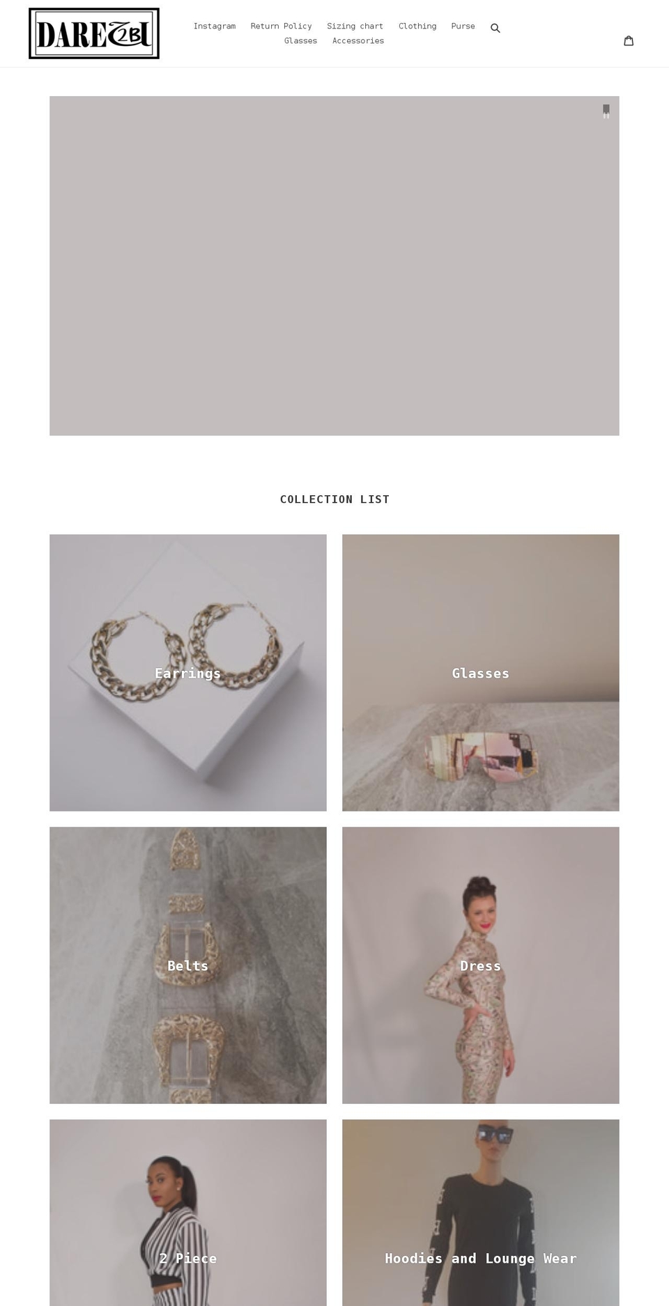 dare2bu-shop.com shopify website screenshot