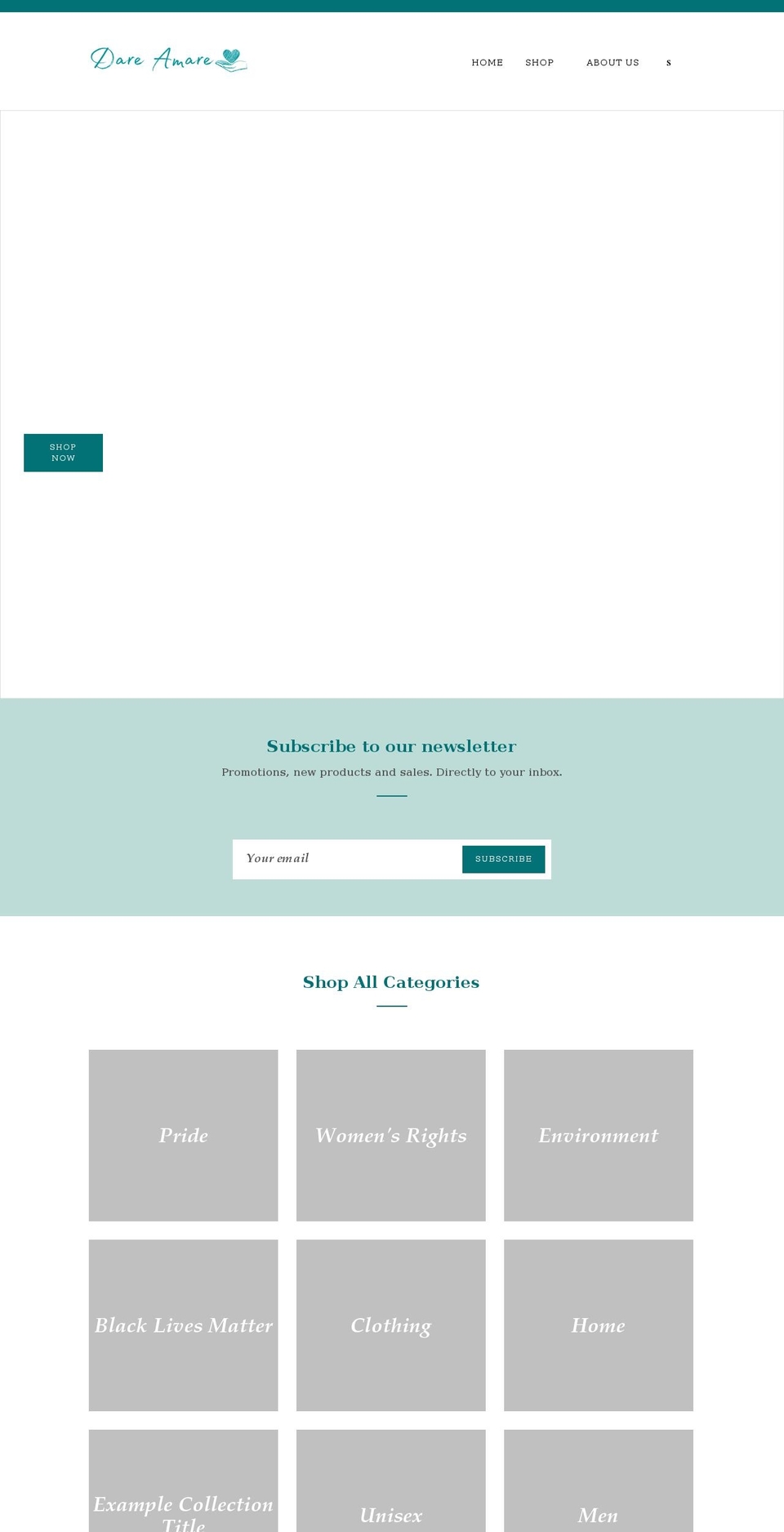 dareamare.com shopify website screenshot
