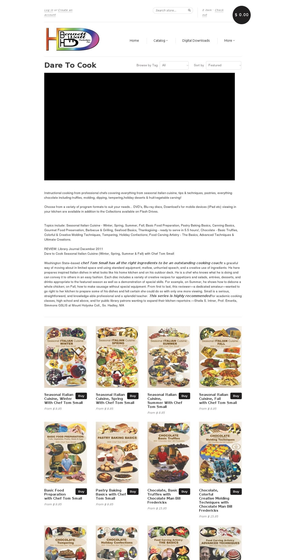 New Standard - NLL Shopify theme site example daretocook.net